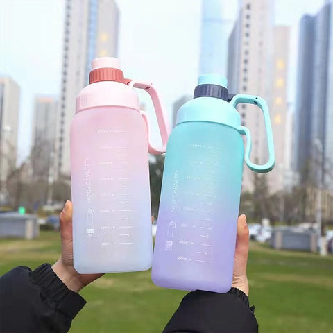 1.8L Gradient Motivational Water Bottle