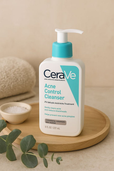 CeraVe Acne Control Cleanser 237ml | Salicylic Acid Face Wash for Acne-Prone Skin